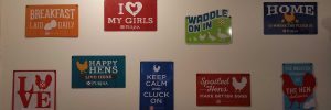 stickers with chicken quotations